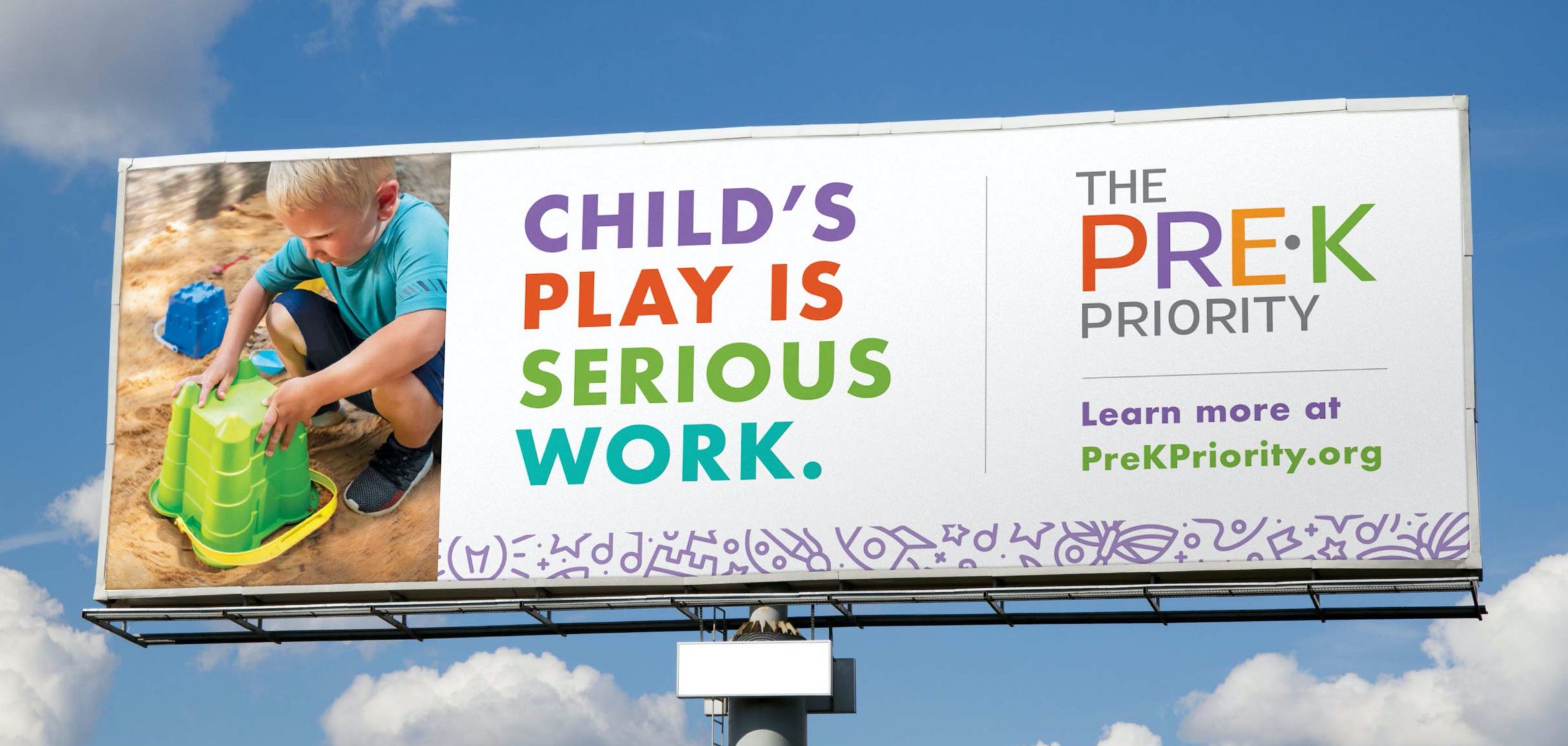 Child's Play is Serious Work billboard